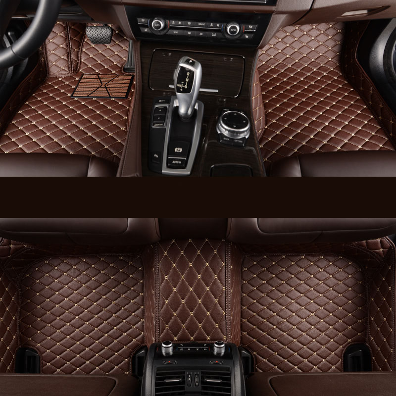 Customized leather car floor mats